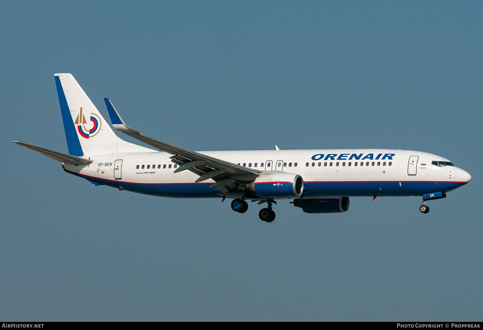 Aircraft Photo of VP-BEN | Boeing 737-86J | Orenair | AirHistory.net #574225