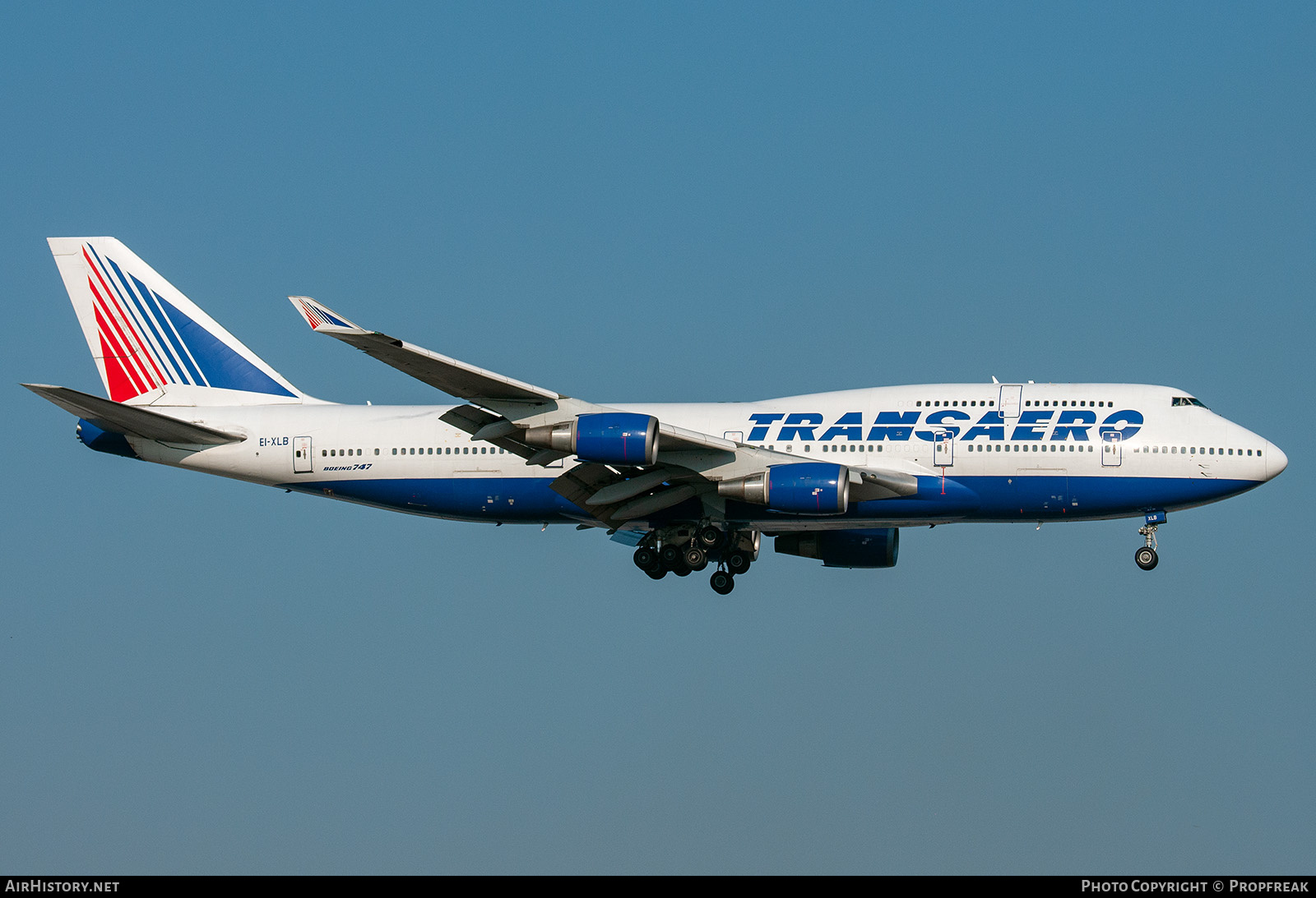 Aircraft Photo of EI-XLB | Boeing 747-446 | Transaero Airlines | AirHistory.net #574228