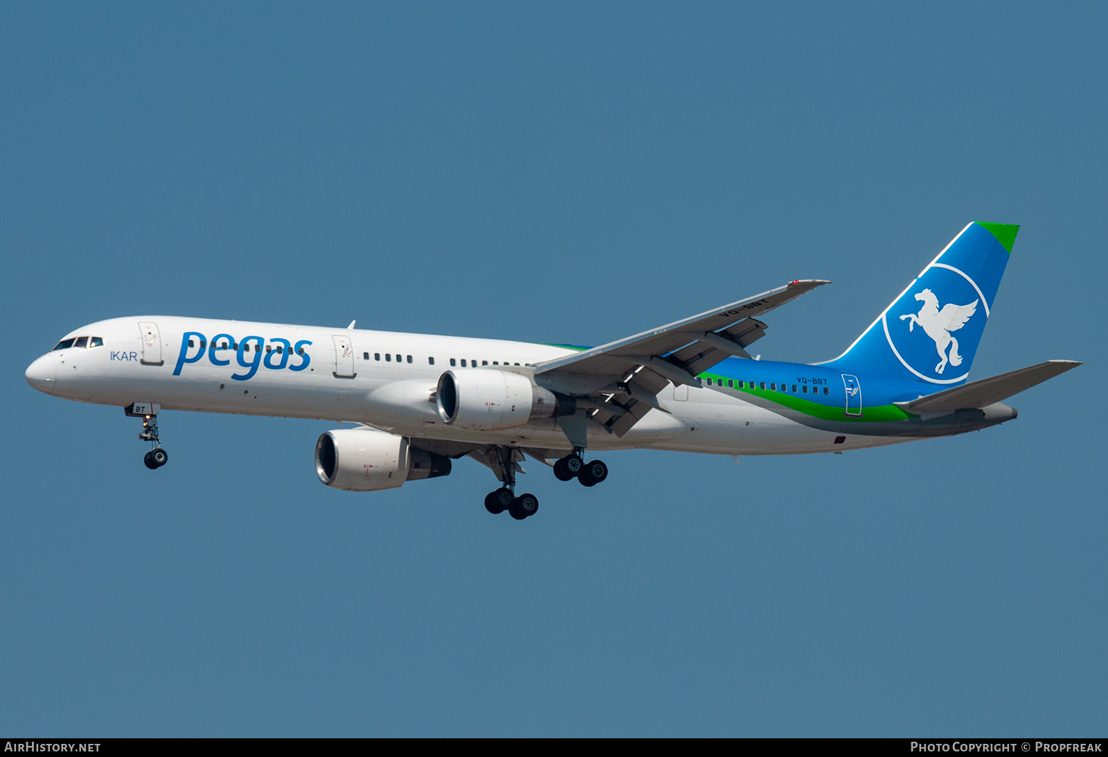 Aircraft Photo of VQ-BBT | Boeing 757-2Q8 | Pegas Touristik | AirHistory.net #574236