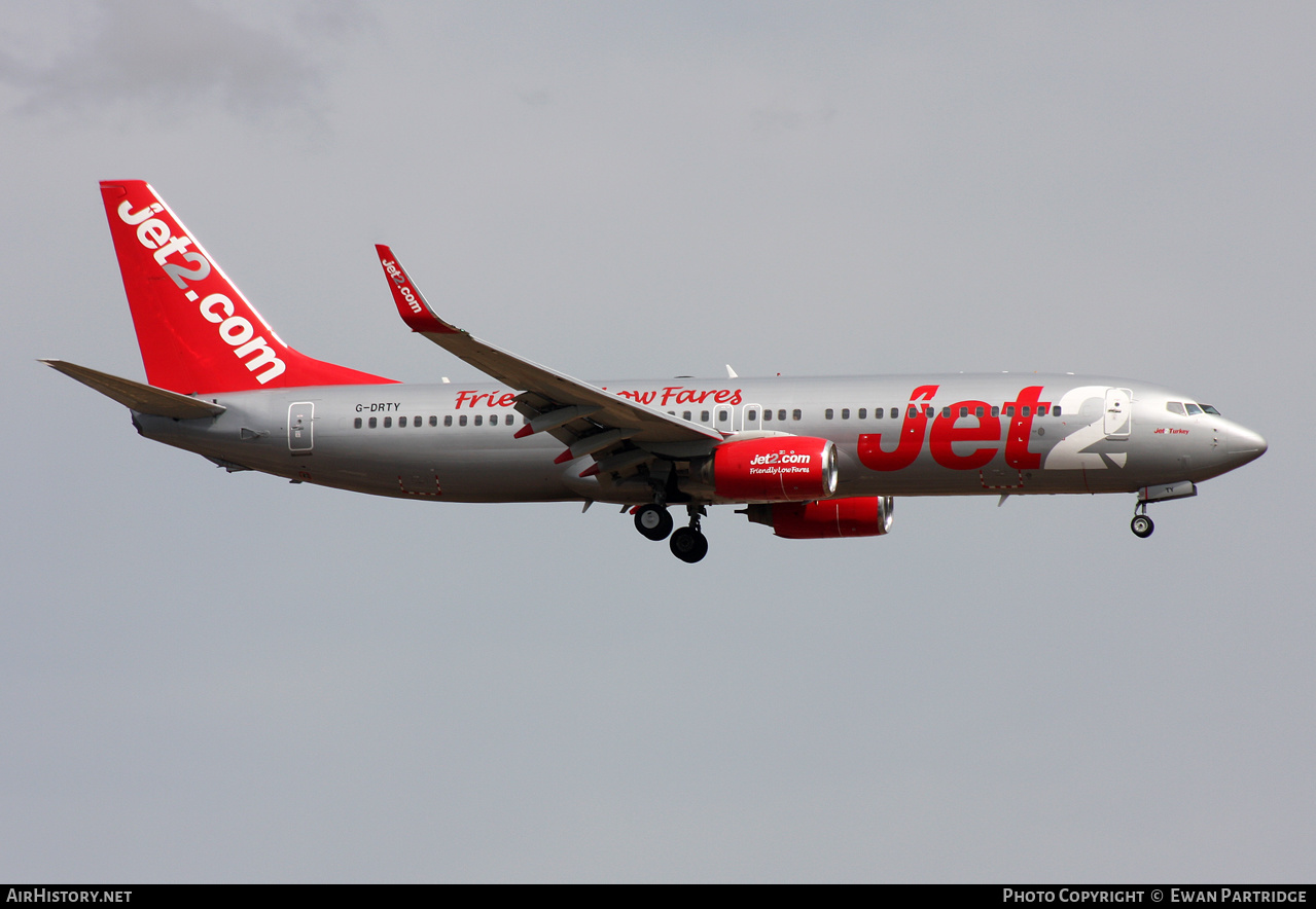 Aircraft Photo of G-DRTY | Boeing 737-8AS | Jet2 | AirHistory.net #574239