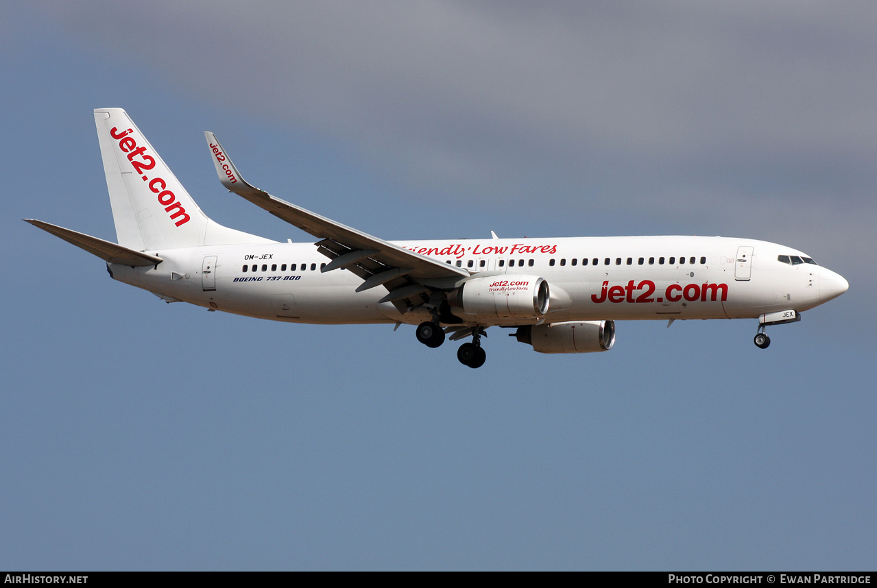 Aircraft Photo of OM-JEX | Boeing 737-8AS | Jet2 | AirHistory.net #574260