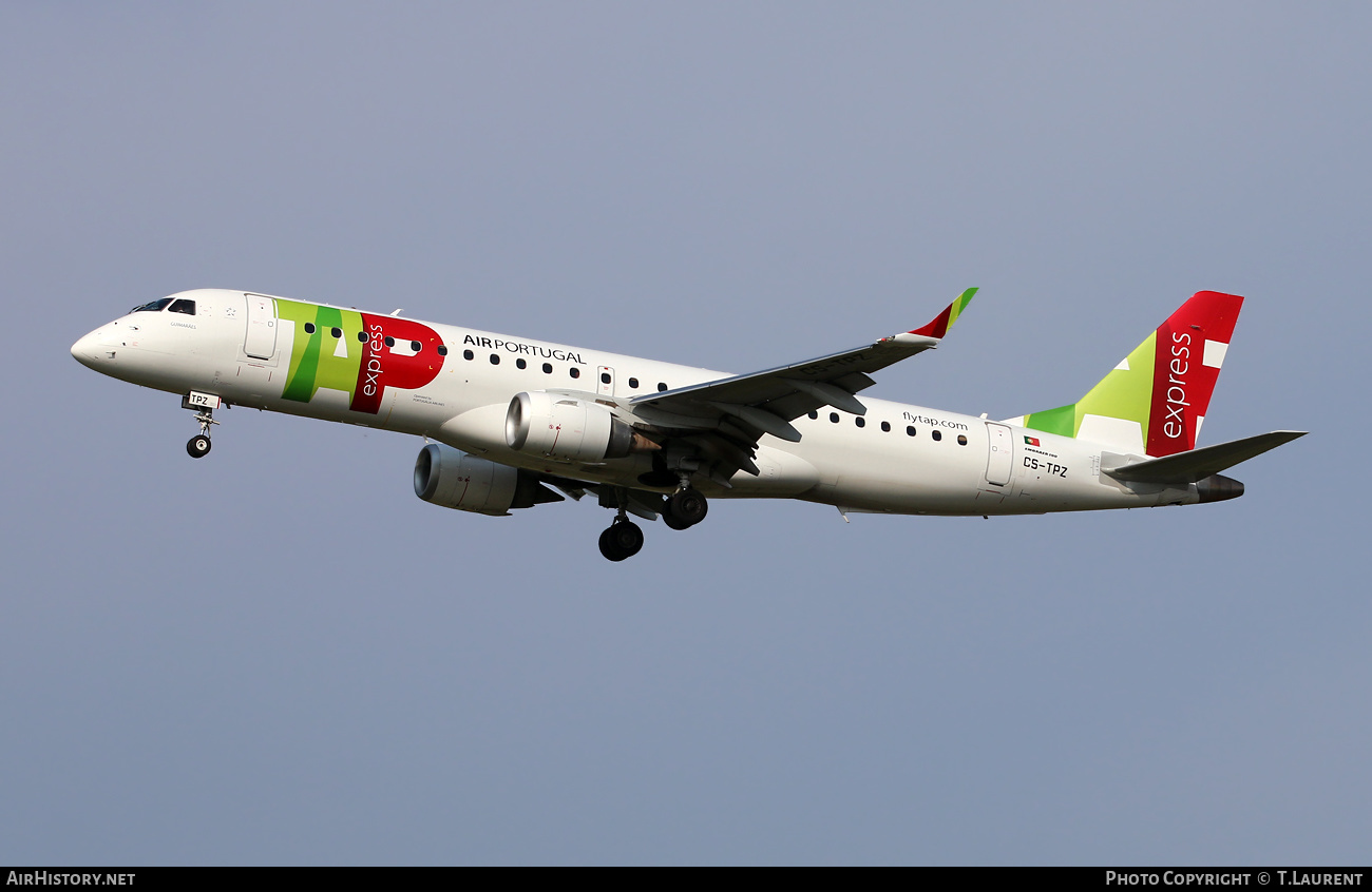 Aircraft Photo of CS-TPZ | Embraer 190AR (ERJ-190-100IGW) | TAP Air Portugal Express | AirHistory.net #574268