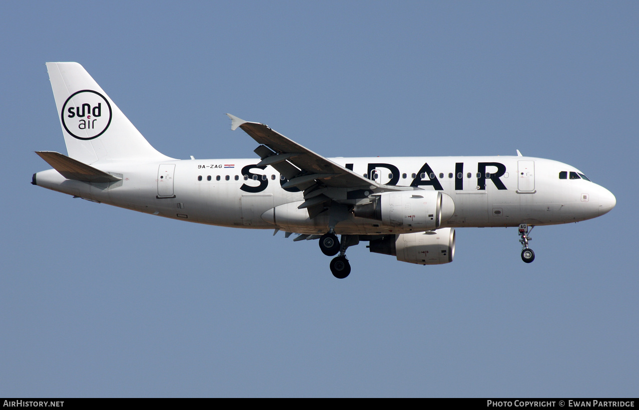 Aircraft Photo of 9A-ZAG | Airbus A319-111 | Sundair | AirHistory.net #574270