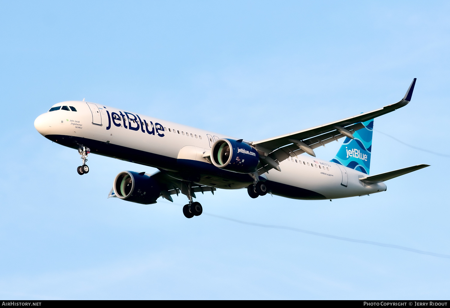Aircraft Photo of N4073J | Airbus A321-271NX | JetBlue Airways | AirHistory.net #574309