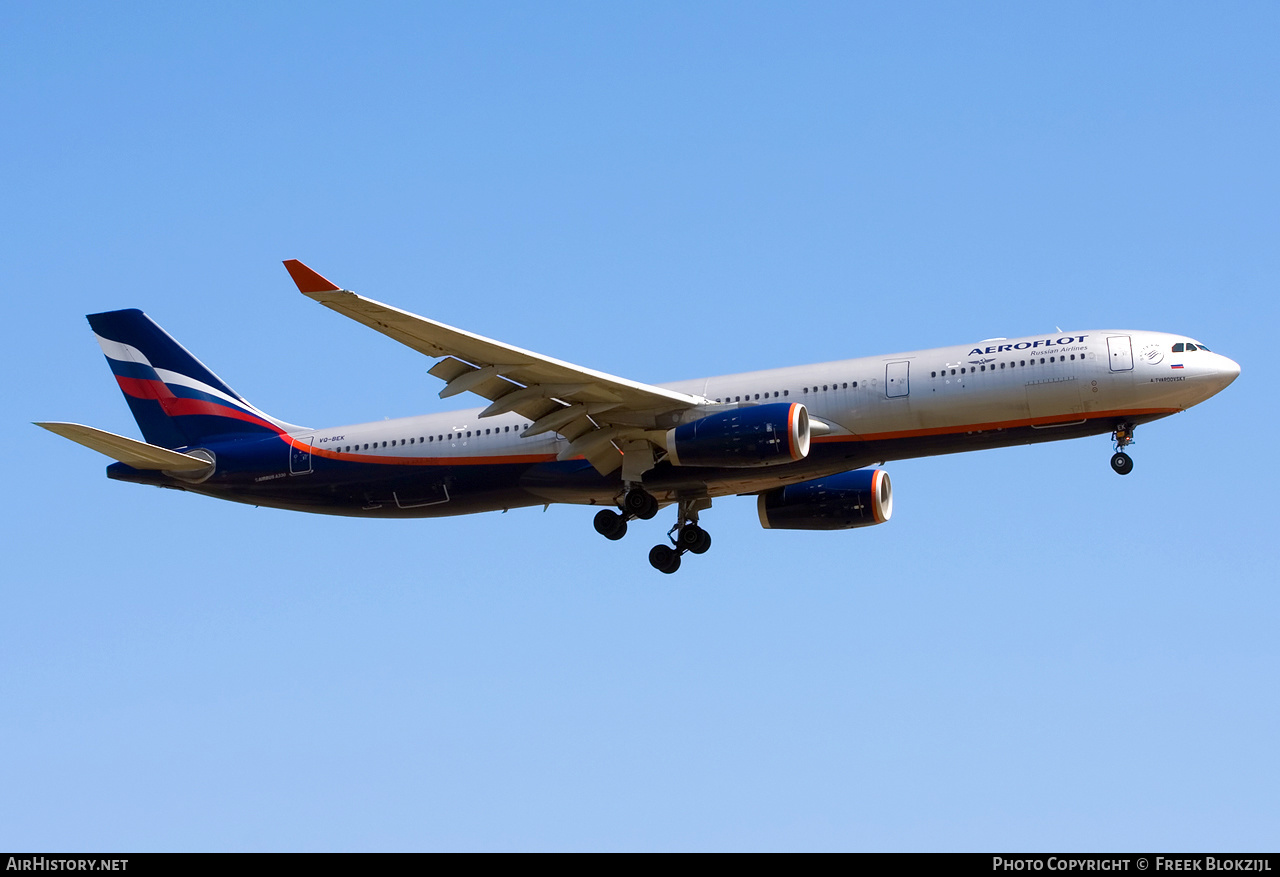 Aircraft Photo of VQ-BEK | Airbus A330-343E | Aeroflot - Russian Airlines | AirHistory.net #574348