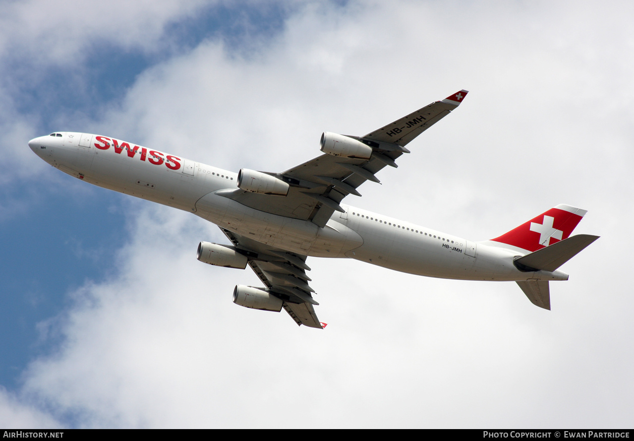 Aircraft Photo of HB-JMH | Airbus A340-313 | Swiss International Air Lines | AirHistory.net #574352