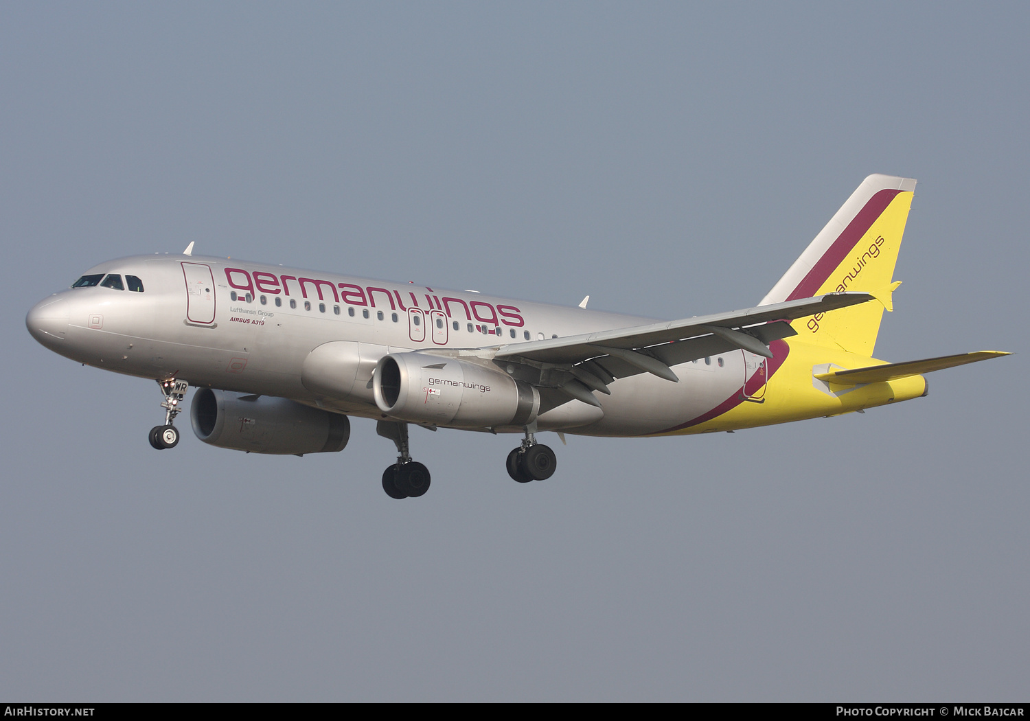 Aircraft Photo of D-AGWR | Airbus A319-132 | Germanwings | AirHistory.net #574358