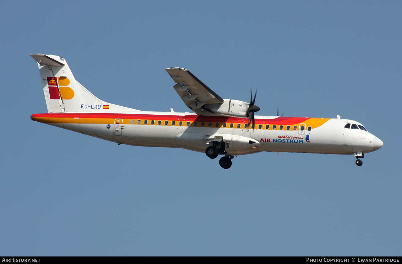 Aircraft Photo of EC-LRU | ATR ATR-72-600 (ATR-72-212A) | Iberia Regional | AirHistory.net #574397