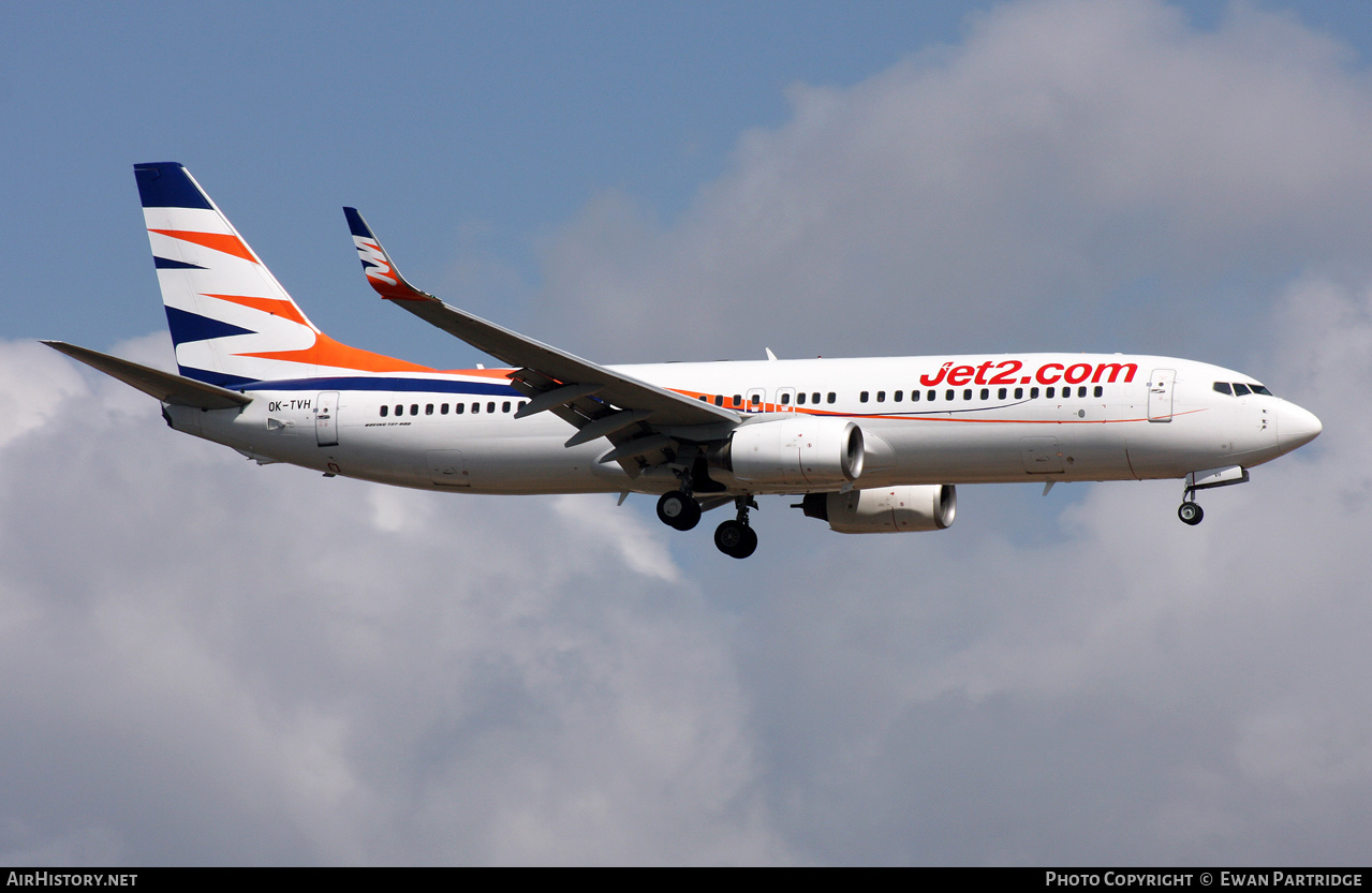 Aircraft Photo of OK-TVH | Boeing 737-8Q8 | Jet2 | AirHistory.net #574400