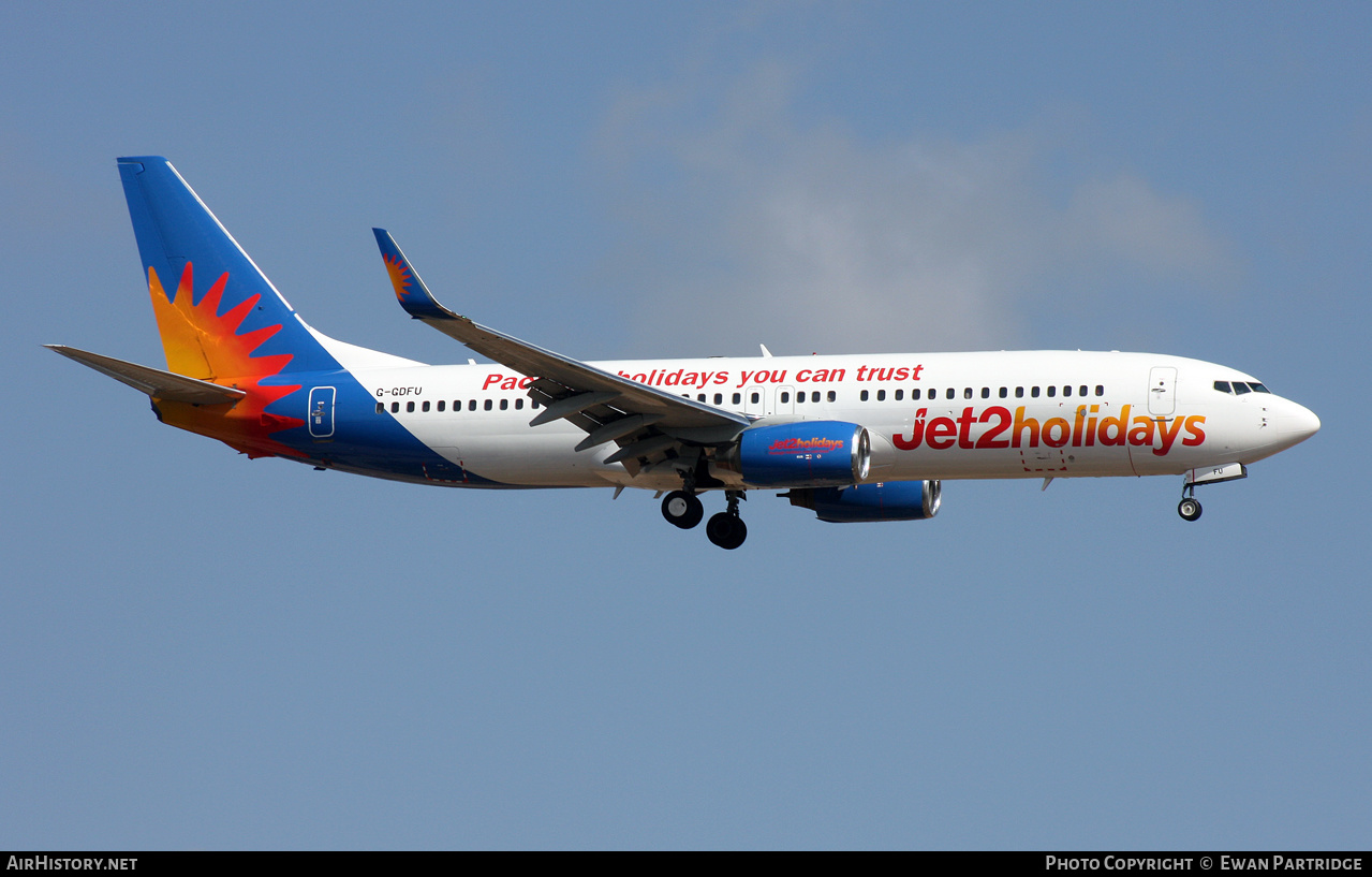 Aircraft Photo of G-GDFU | Boeing 737-8K5 | Jet2 Holidays | AirHistory.net #574430