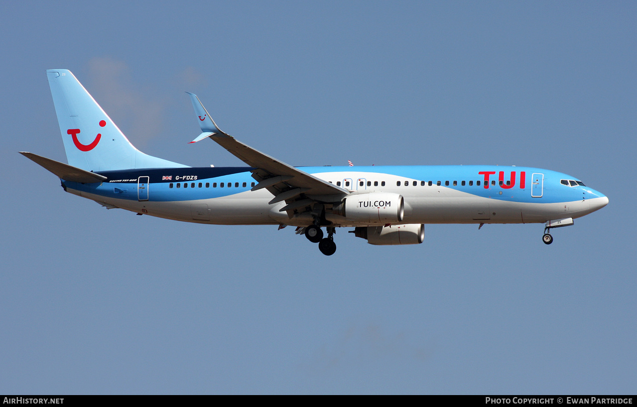 Aircraft Photo of G-FDZS | Boeing 737-8K5 | TUI | AirHistory.net #574431