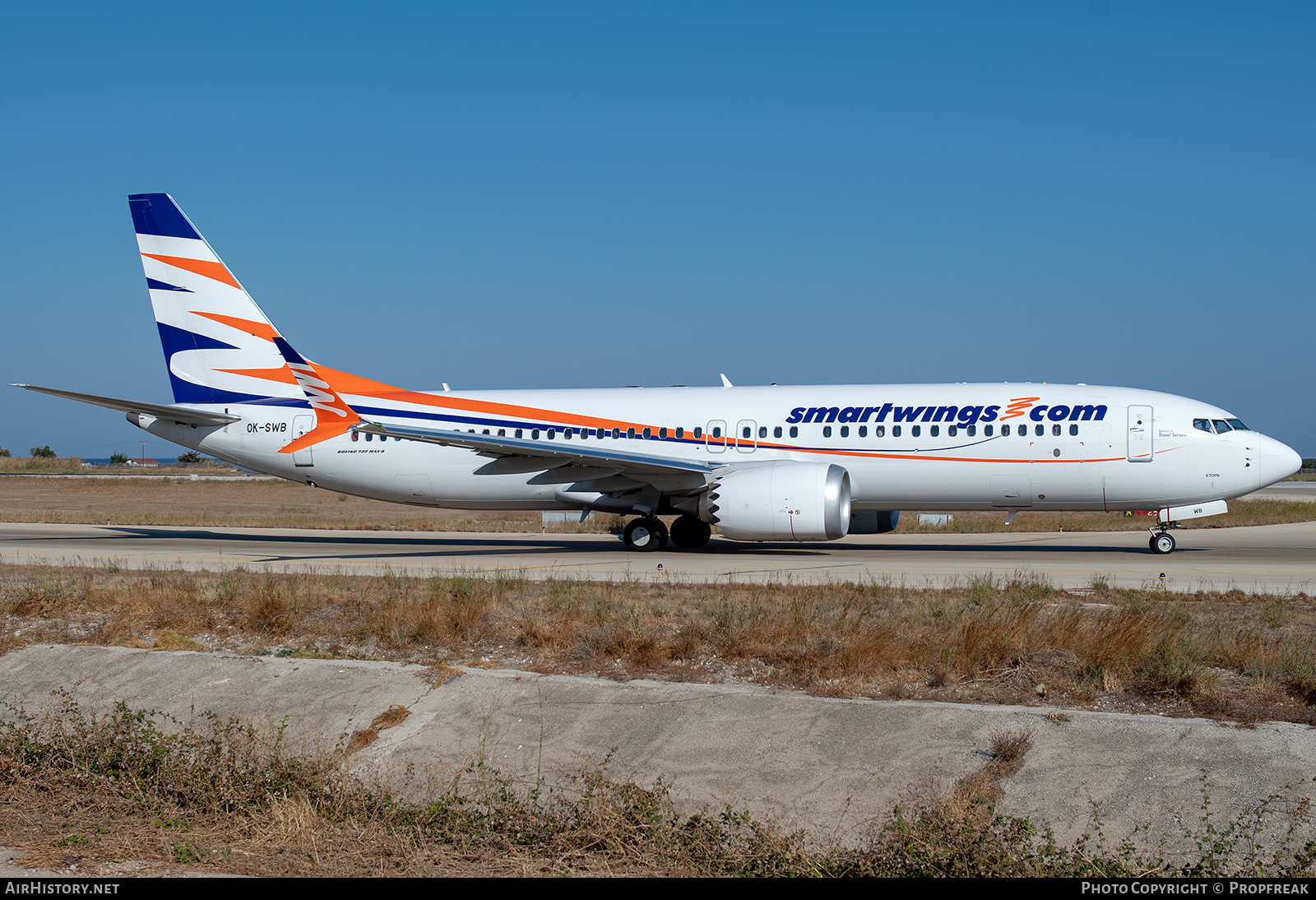 Aircraft Photo of OK-SWB | Boeing 737-8 Max 8 | Smartwings | AirHistory.net #574445
