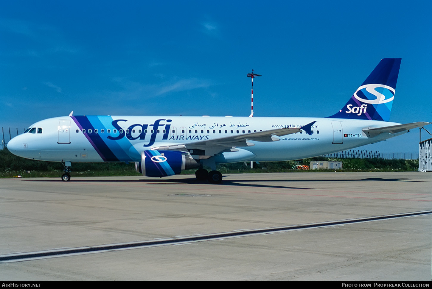Aircraft Photo of YA-TTC | Airbus A320-212 | Safi Airways | AirHistory.net #574462