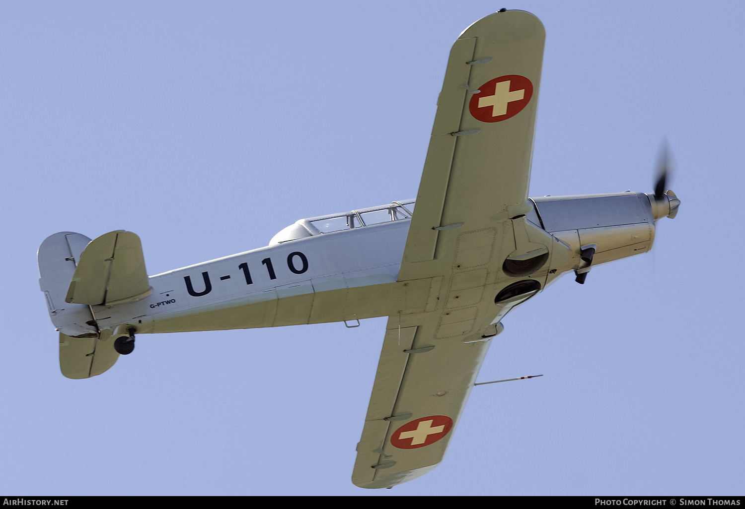 Aircraft Photo of G-PTWO / U-110 | Pilatus P-2-05 | Switzerland - Air Force | AirHistory.net #574490