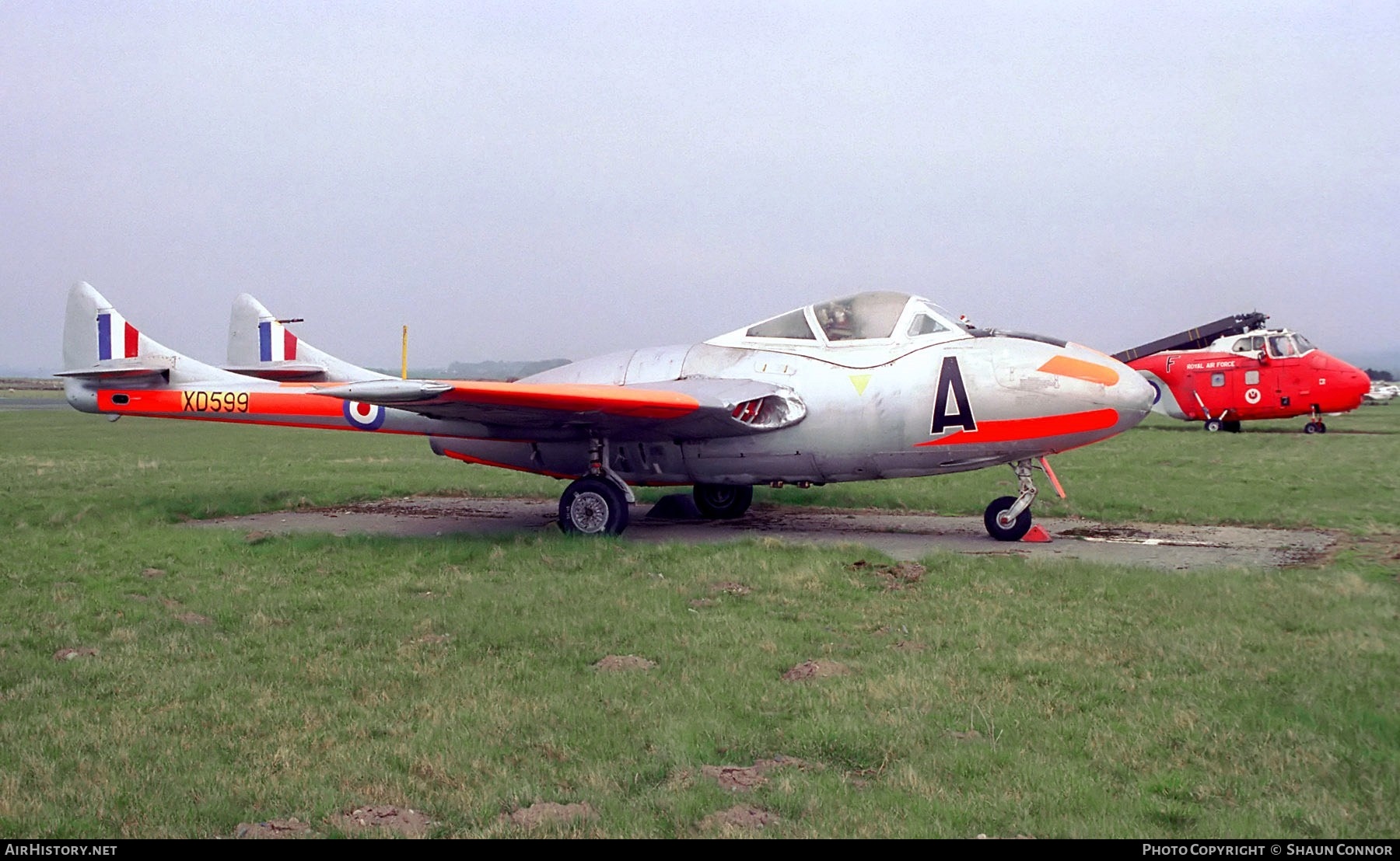 Aircraft Photo of XD599 | De Havilland D.H. 115 Vampire T11 | UK - Air Force | AirHistory.net #574567