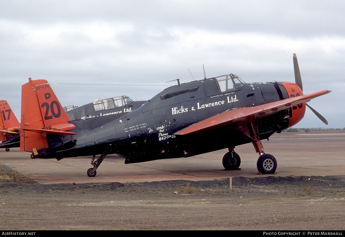 Aircraft Photo of CF-ZYC | Grumman TBM-3 Avenger | Hicks & Lawrence | AirHistory.net #574572