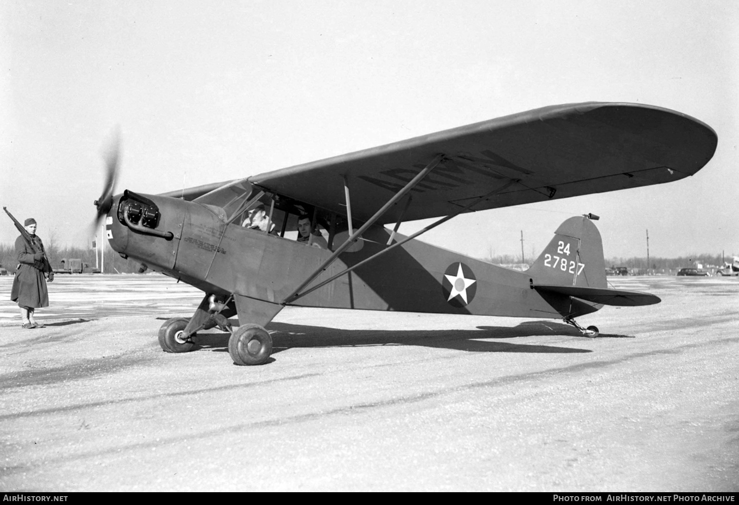 Aircraft Photo of 42-7827 / 27827 | Piper L-4 Cub (O-59/J-3C-65D) | USA - Air Force | AirHistory.net #574607