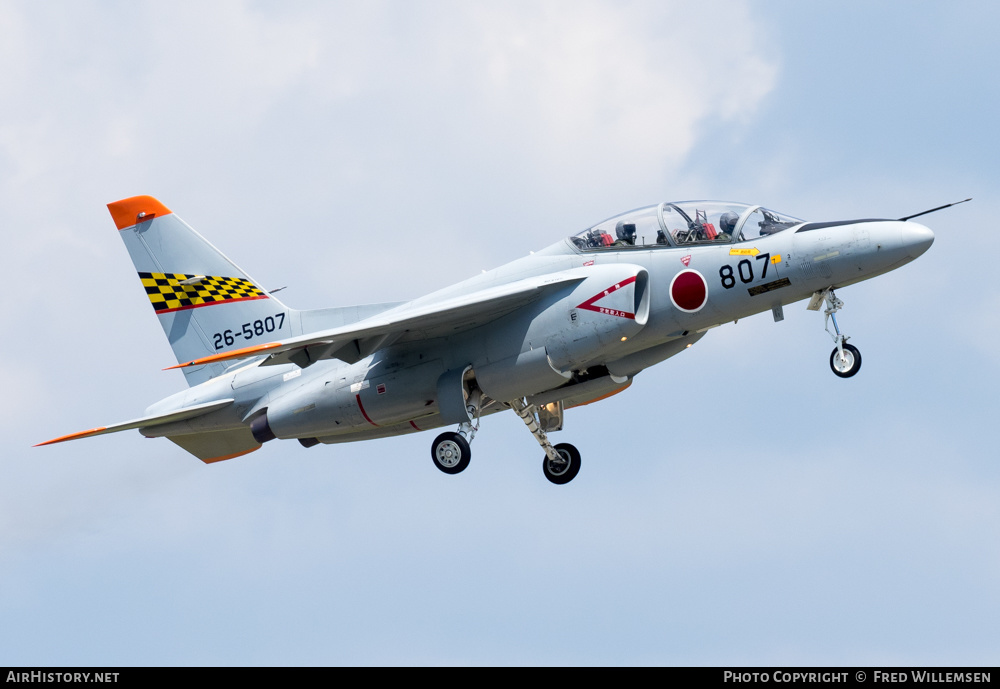 Aircraft Photo of 26-5807 | Kawasaki T-4 | Japan - Air Force | AirHistory.net #574619
