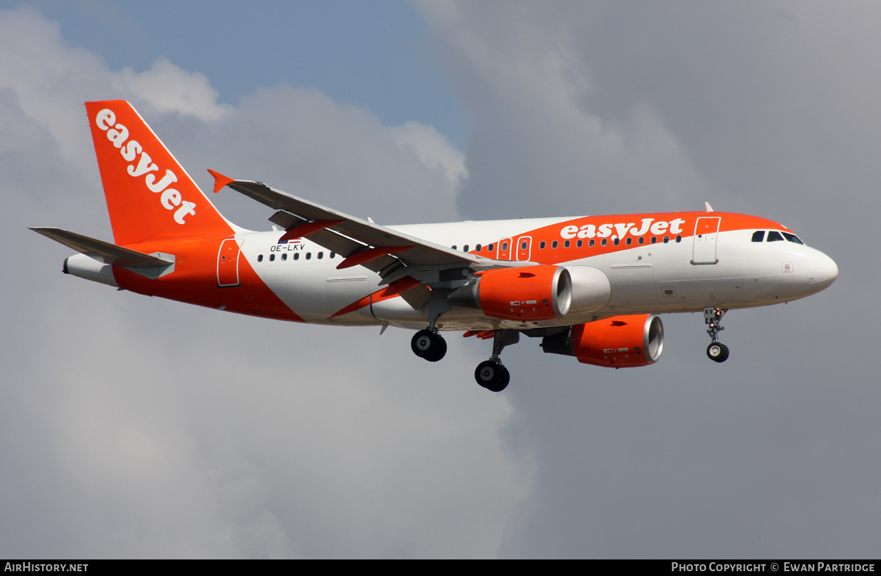 Aircraft Photo of OE-LKV | Airbus A319-111 | EasyJet | AirHistory.net #574737