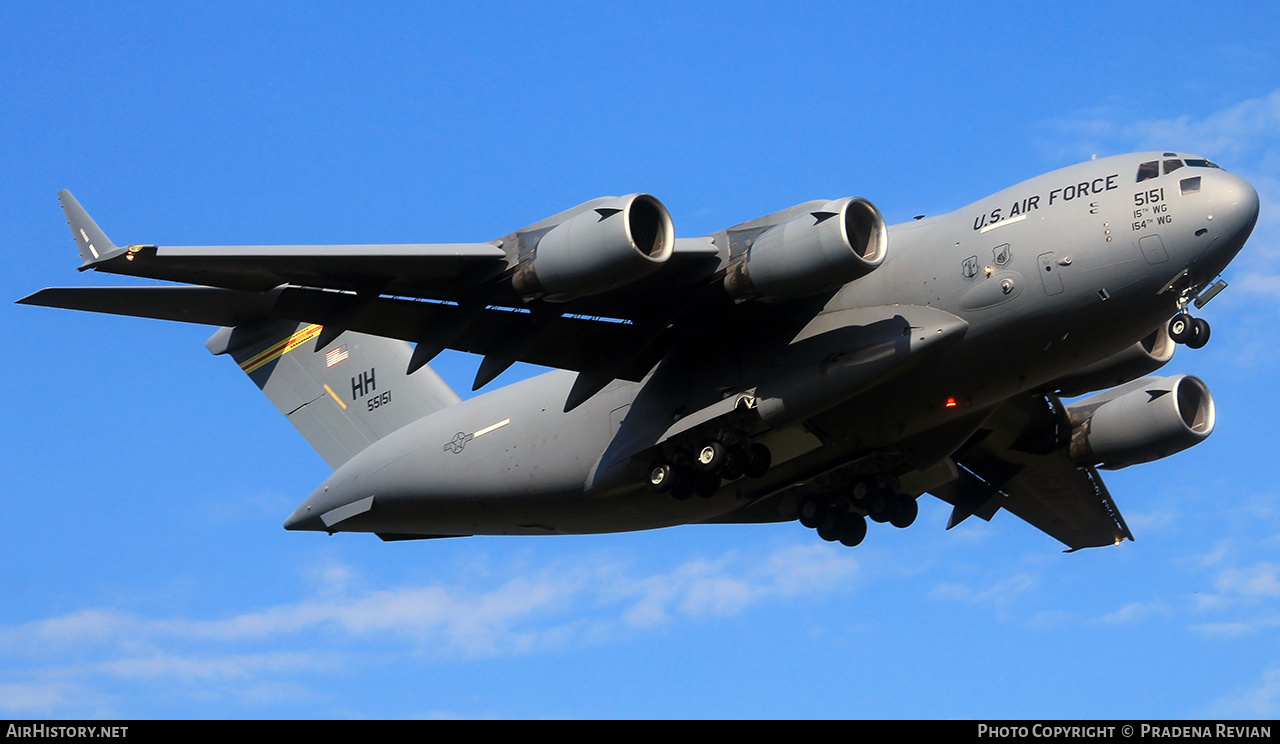 Aircraft Photo of 05-5151 | Boeing C-17A Globemaster III | USA - Air Force | AirHistory.net #574743
