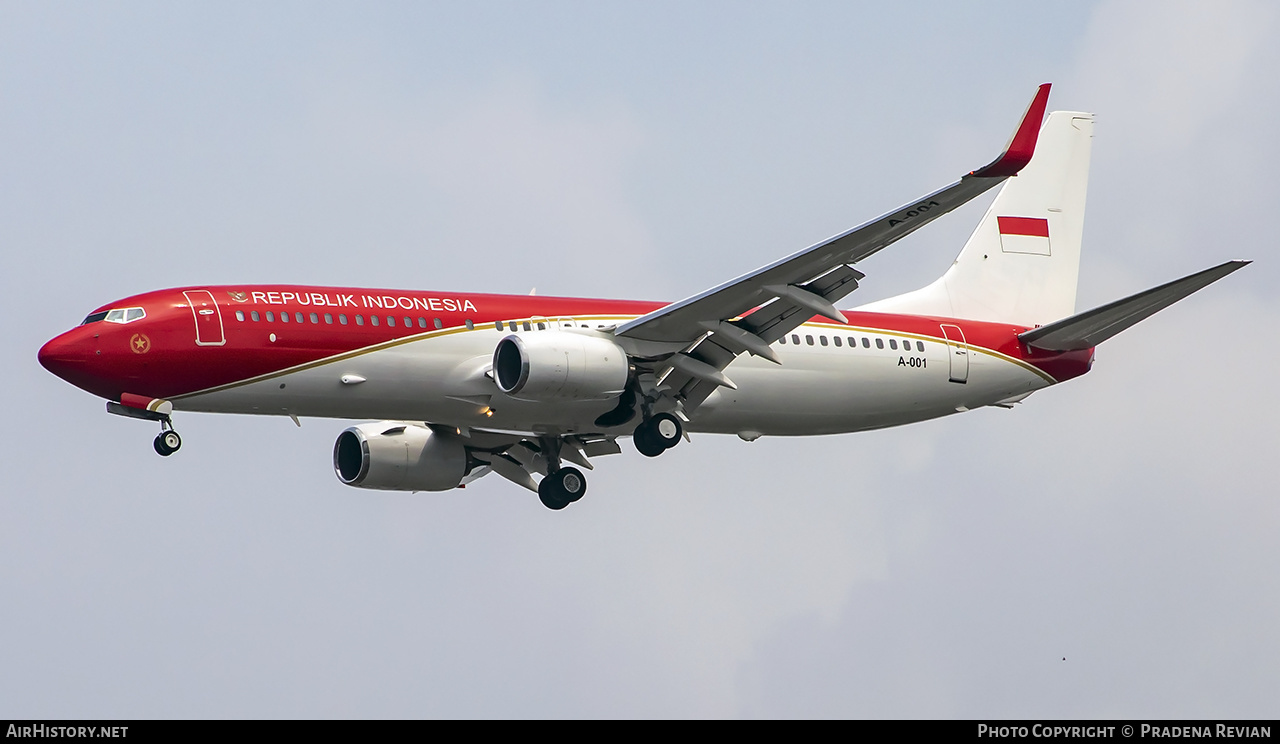 Aircraft Photo of A-001 | Boeing 737-8U3 | Indonesia - Air Force | AirHistory.net #574755