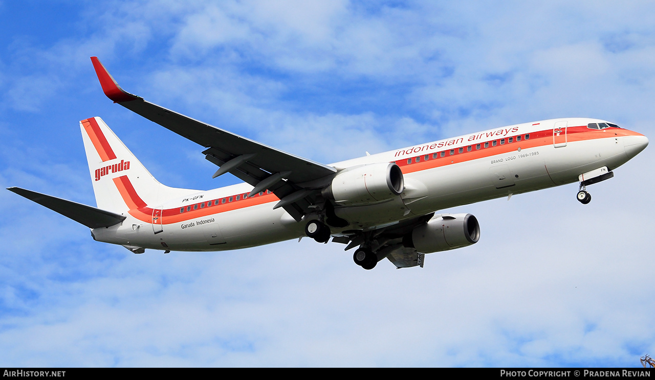 Aircraft Photo of PK-GFN | Boeing 737-86N | Garuda Indonesia | Garuda Indonesian Airways | AirHistory.net #574761