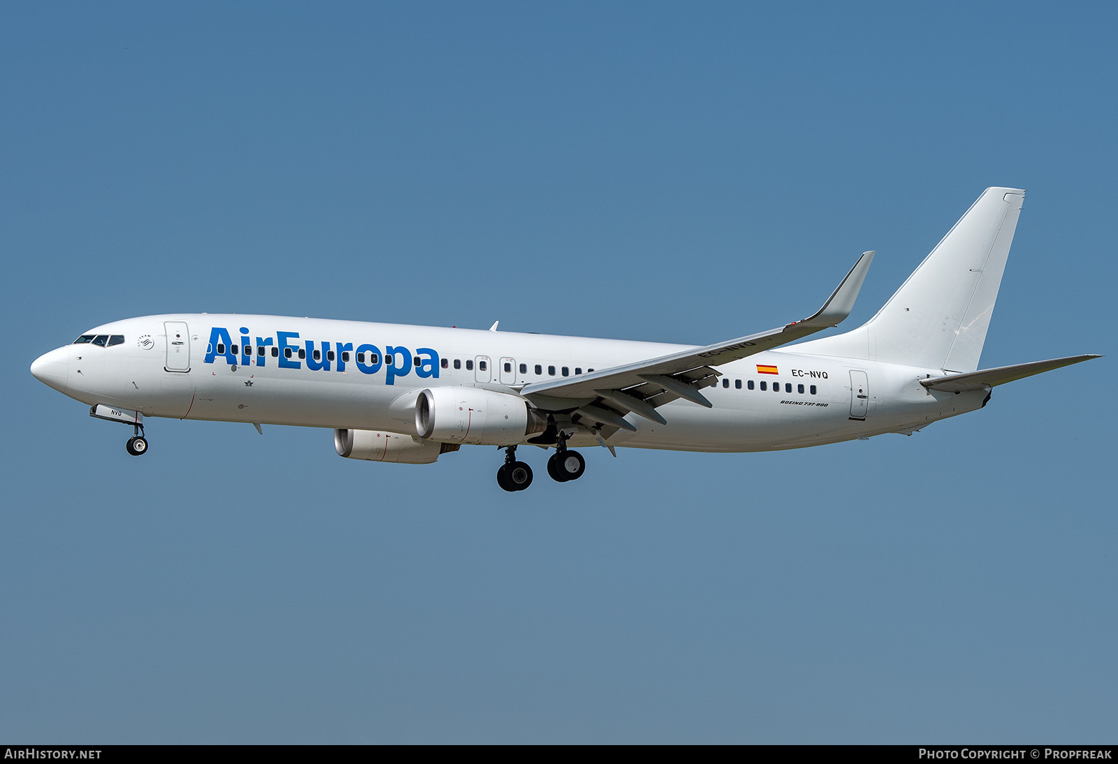 Aircraft Photo of EC-NVQ | Boeing 737-8AS | Air Europa | AirHistory.net #574779