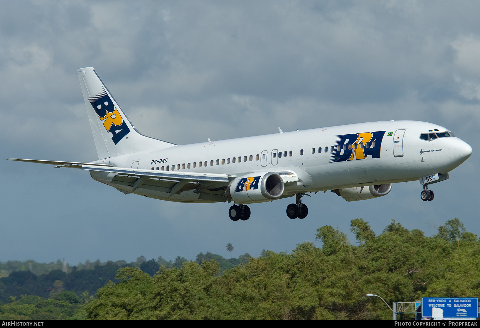 Aircraft Photo of PR-BRC | Boeing 737-46B | BRA Transportes Aereos | AirHistory.net #574859