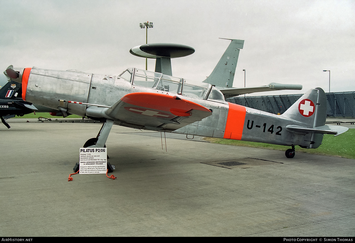 Aircraft Photo of G-BONE / U-142 | Pilatus P-2-06 | Switzerland - Air Force | AirHistory.net #574860