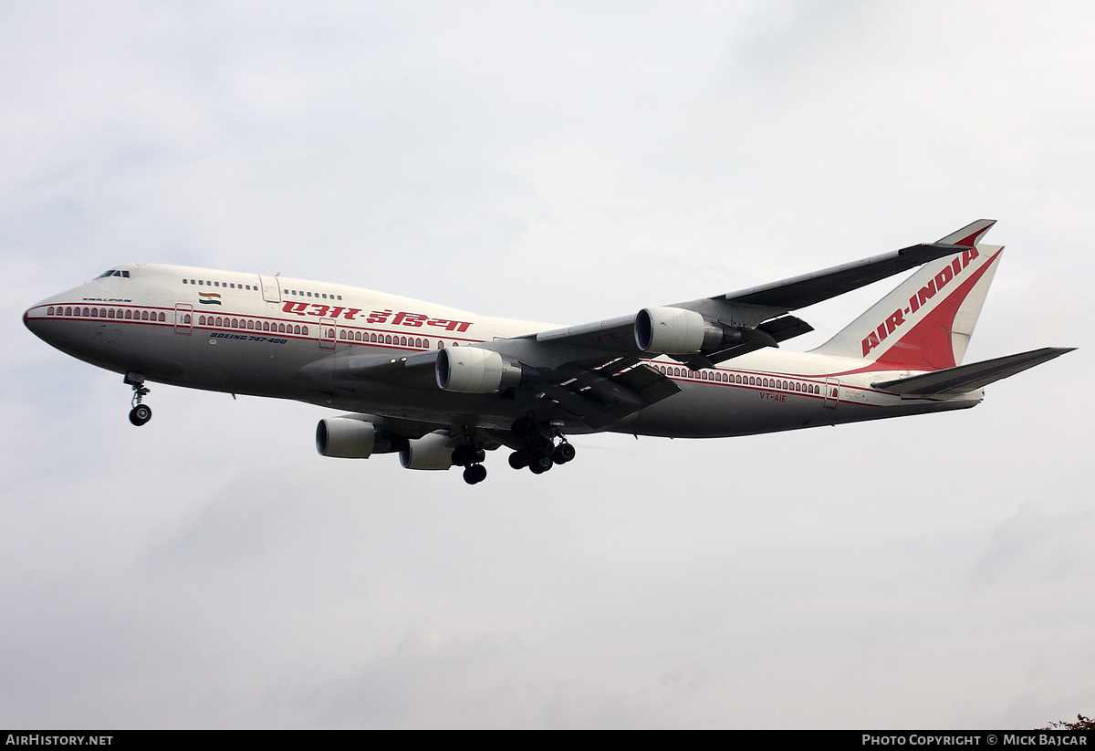 Aircraft Photo of VT-AIE | Boeing 747-412(BCF) | Air India | AirHistory.net #574896