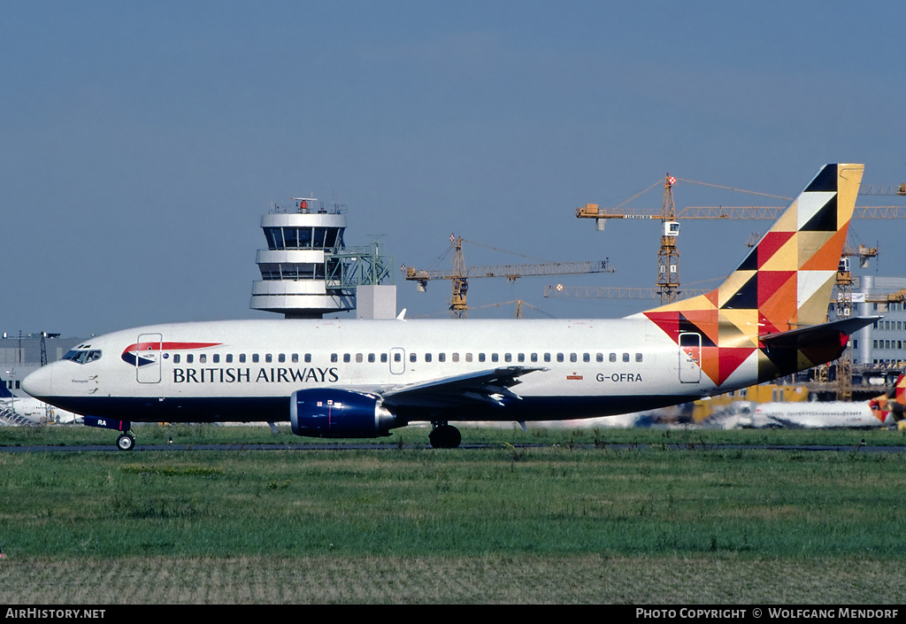 Aircraft Photo of G-OFRA | Boeing 737-36Q | British Airways | AirHistory.net #574898