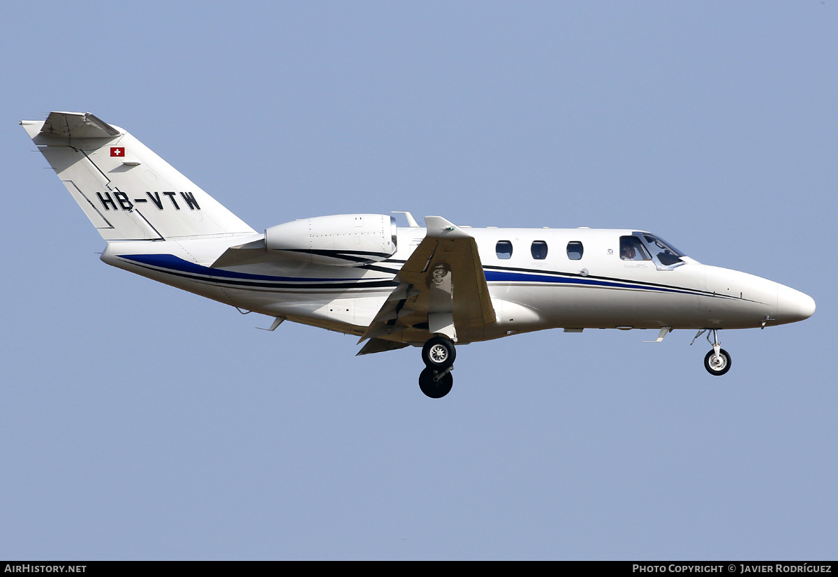 Aircraft Photo of HB-VTW | Cessna 525 CitationJet M2 | AirHistory.net #574932
