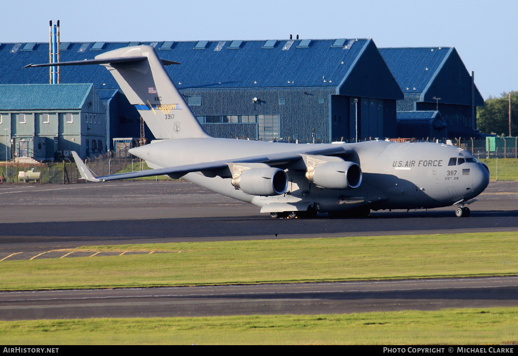 Aircraft Photo of 03-3117 / 33117 | Boeing C-17A Globemaster III | USA - Air Force | AirHistory.net #574959