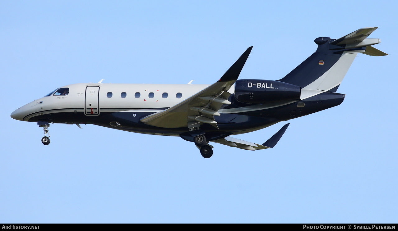 Aircraft Photo of D-BALL | Embraer EMB-550 Praetor 600 | AirHistory.net #574997