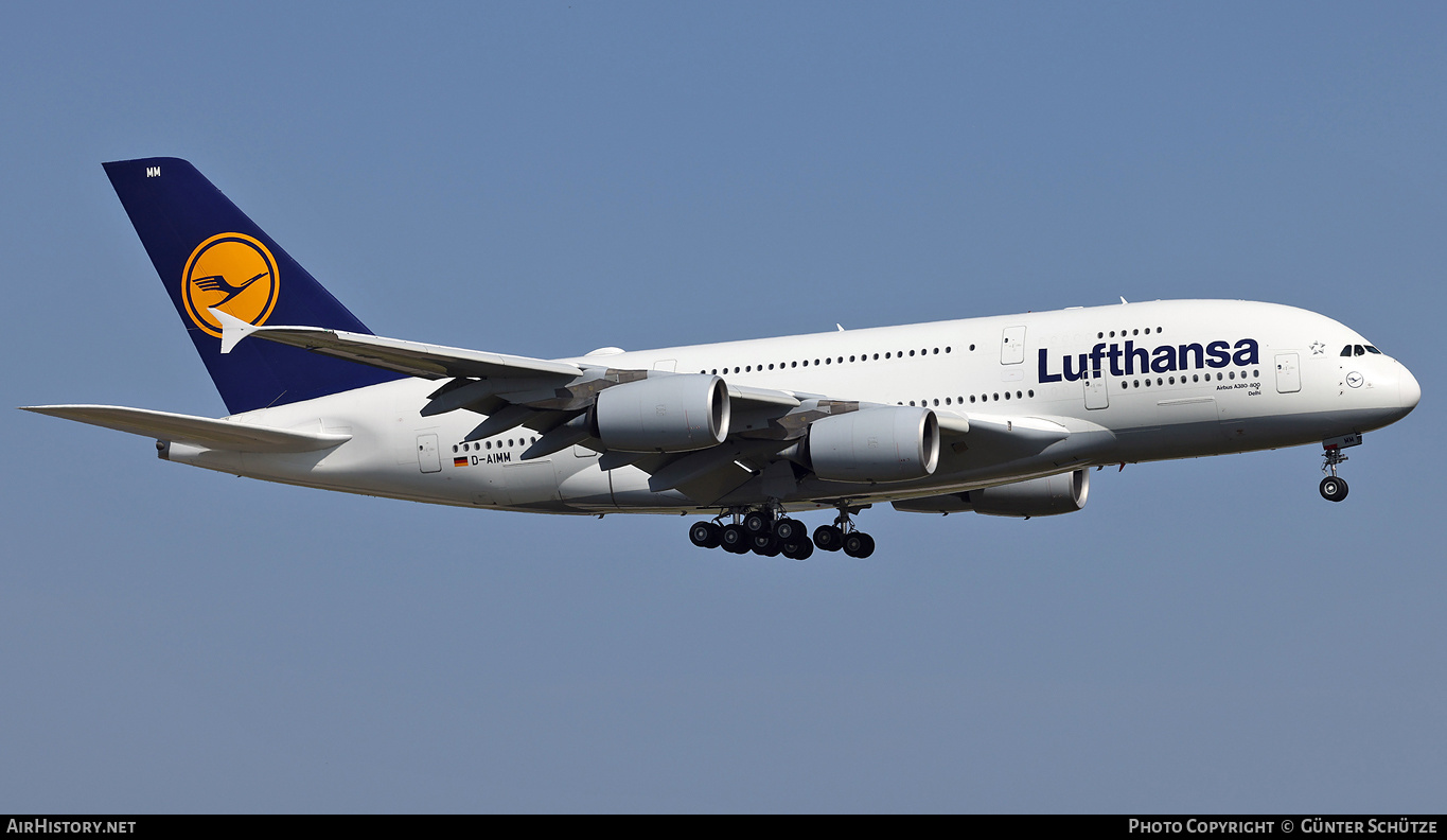 Aircraft Photo of D-AIMM | Airbus A380-841 | Lufthansa | AirHistory.net #575011