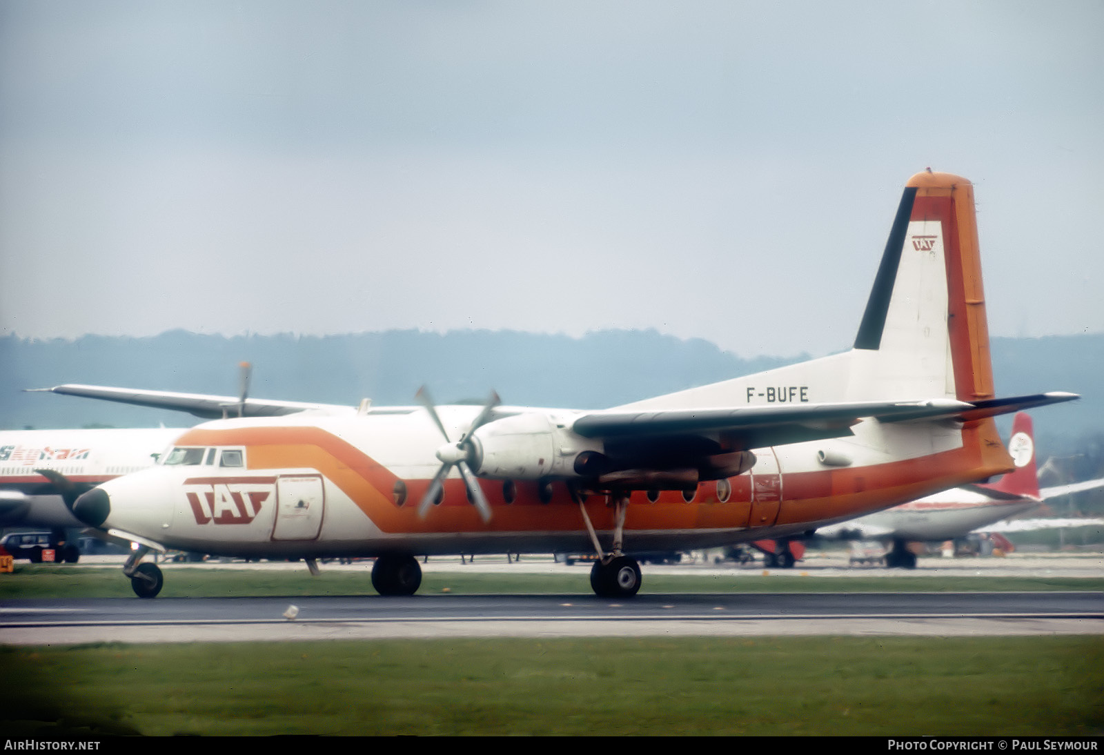 Aircraft Photo of F-BUFE | Fokker F27-200 Friendship | TAT - Touraine Air Transport | AirHistory.net #575053