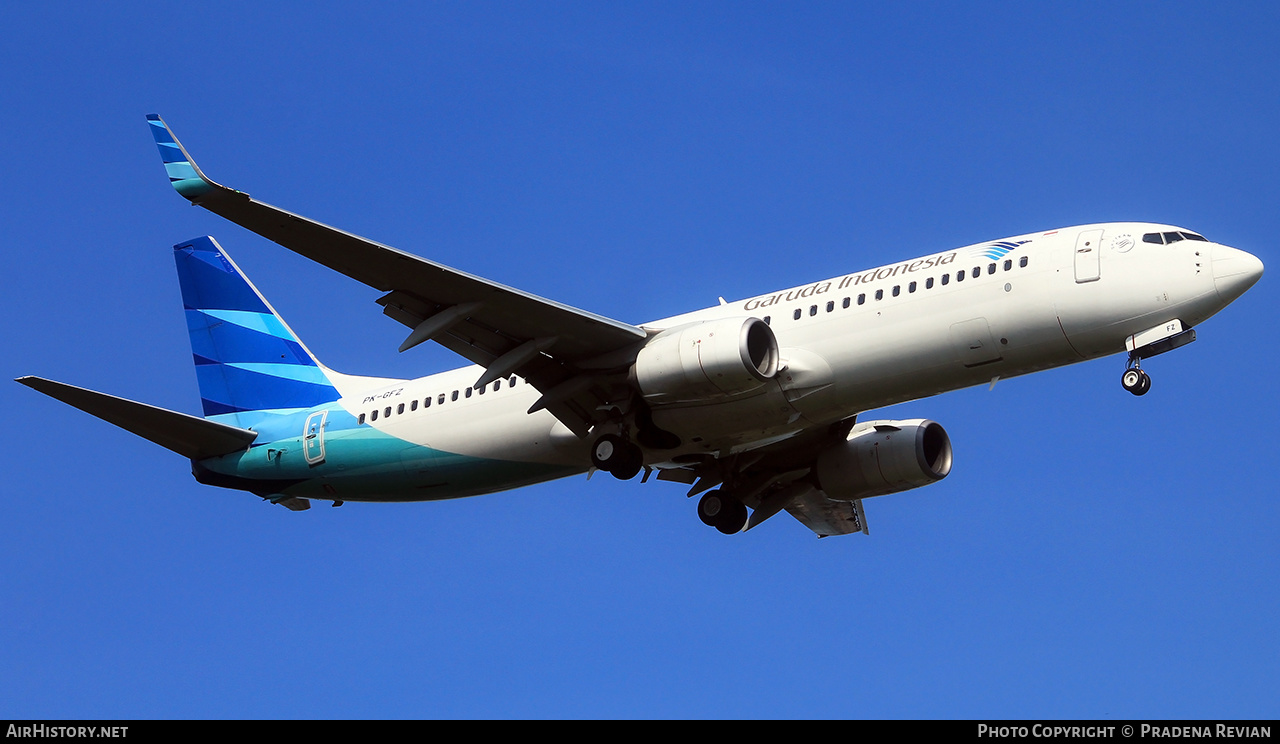 Aircraft Photo of PK-GFZ | Boeing 737-86N | Garuda Indonesia | AirHistory.net #575056