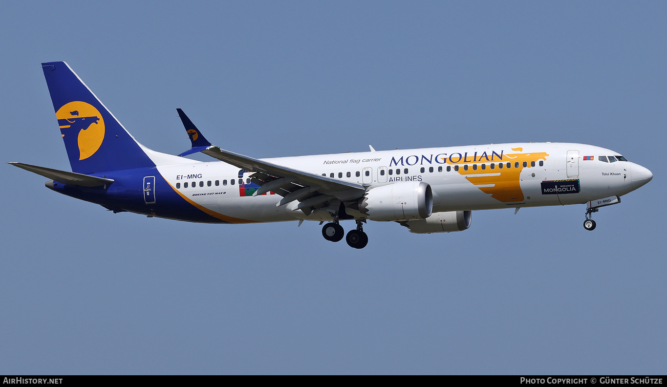 Aircraft Photo of EI-MNG | Boeing 737-8 Max 8 | MIAT Mongolian Airlines | AirHistory.net #575080