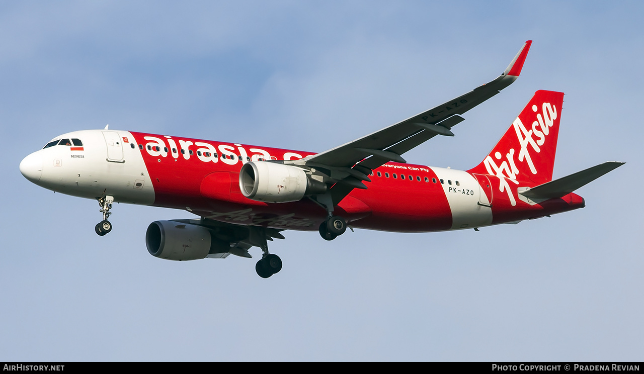 Aircraft Photo of PK-AZO | Airbus A320-216 | AirAsia | AirHistory.net #575088