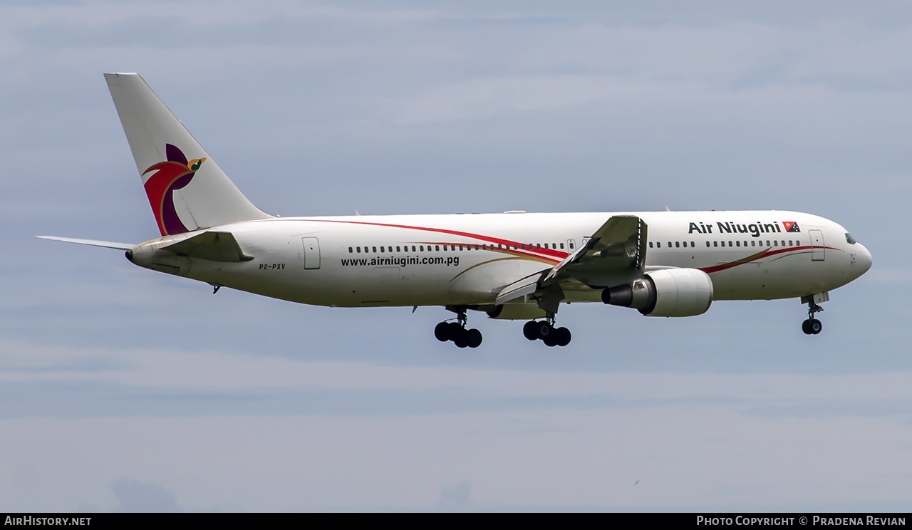 Aircraft Photo of P2-PXV | Boeing 767-341/ER | Air Niugini | AirHistory.net #575189