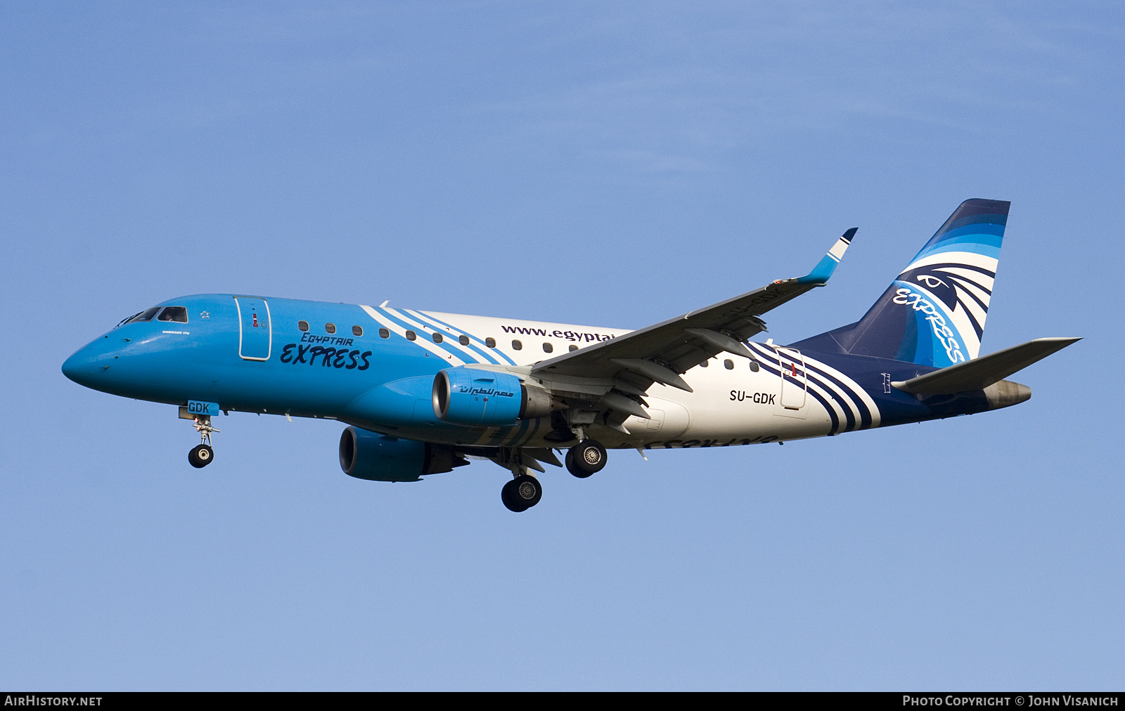 Aircraft Photo of SU-GDK | Embraer 170LR (ERJ-170-100LR) | EgyptAir Express | AirHistory.net #575190