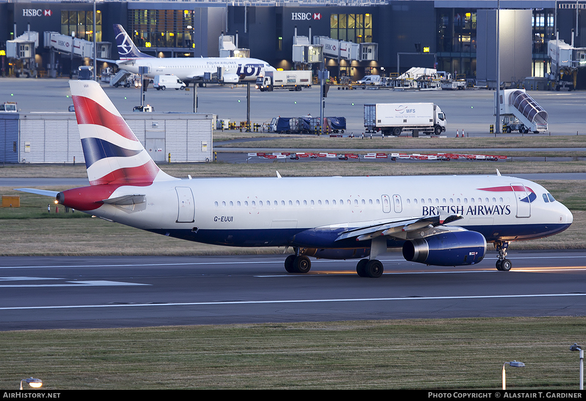 Aircraft Photo of G-EUUI | Airbus A320-232 | British Airways | AirHistory.net #575203