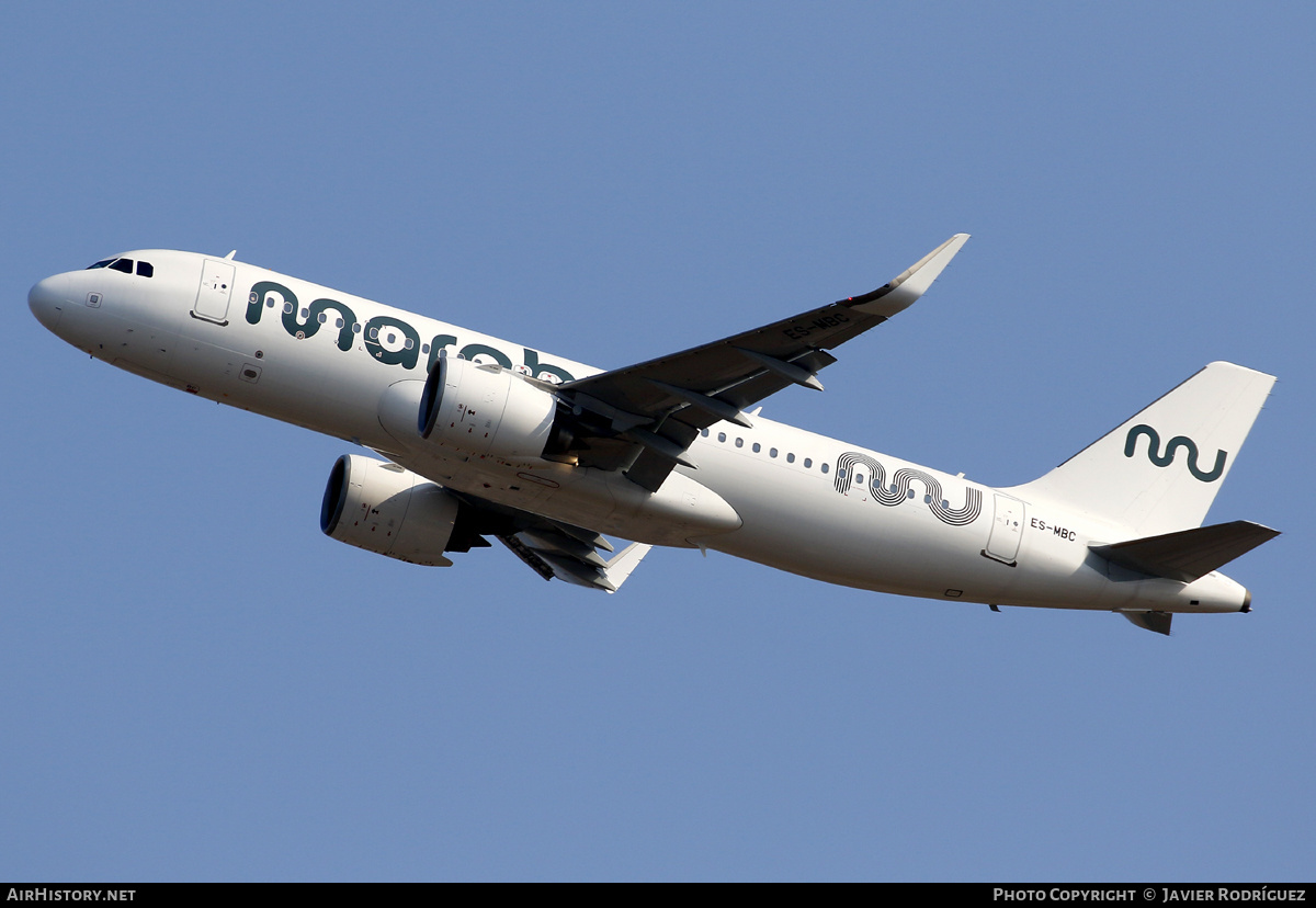 Aircraft Photo of ES-MBC | Airbus A320-271N | Marabu Airlines | AirHistory.net #575254