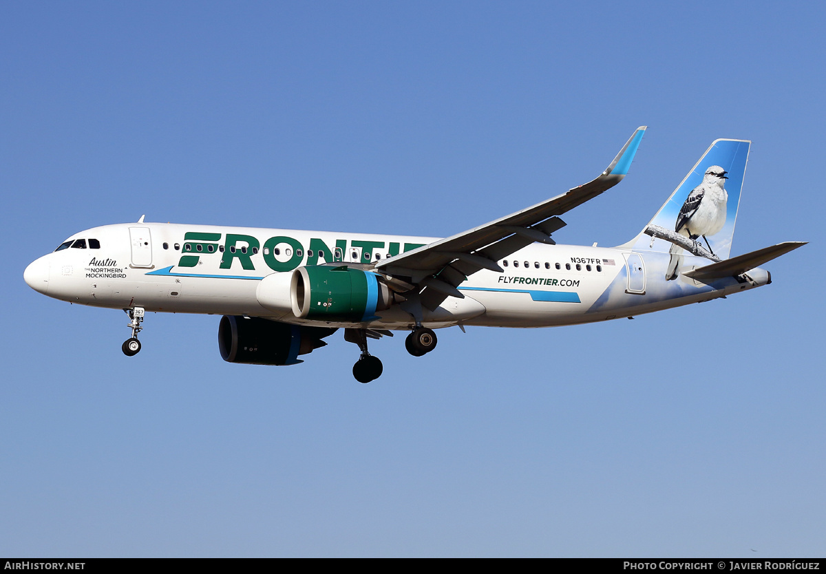 Aircraft Photo of N367FR | Airbus A320-251N | Frontier Airlines | AirHistory.net #575256