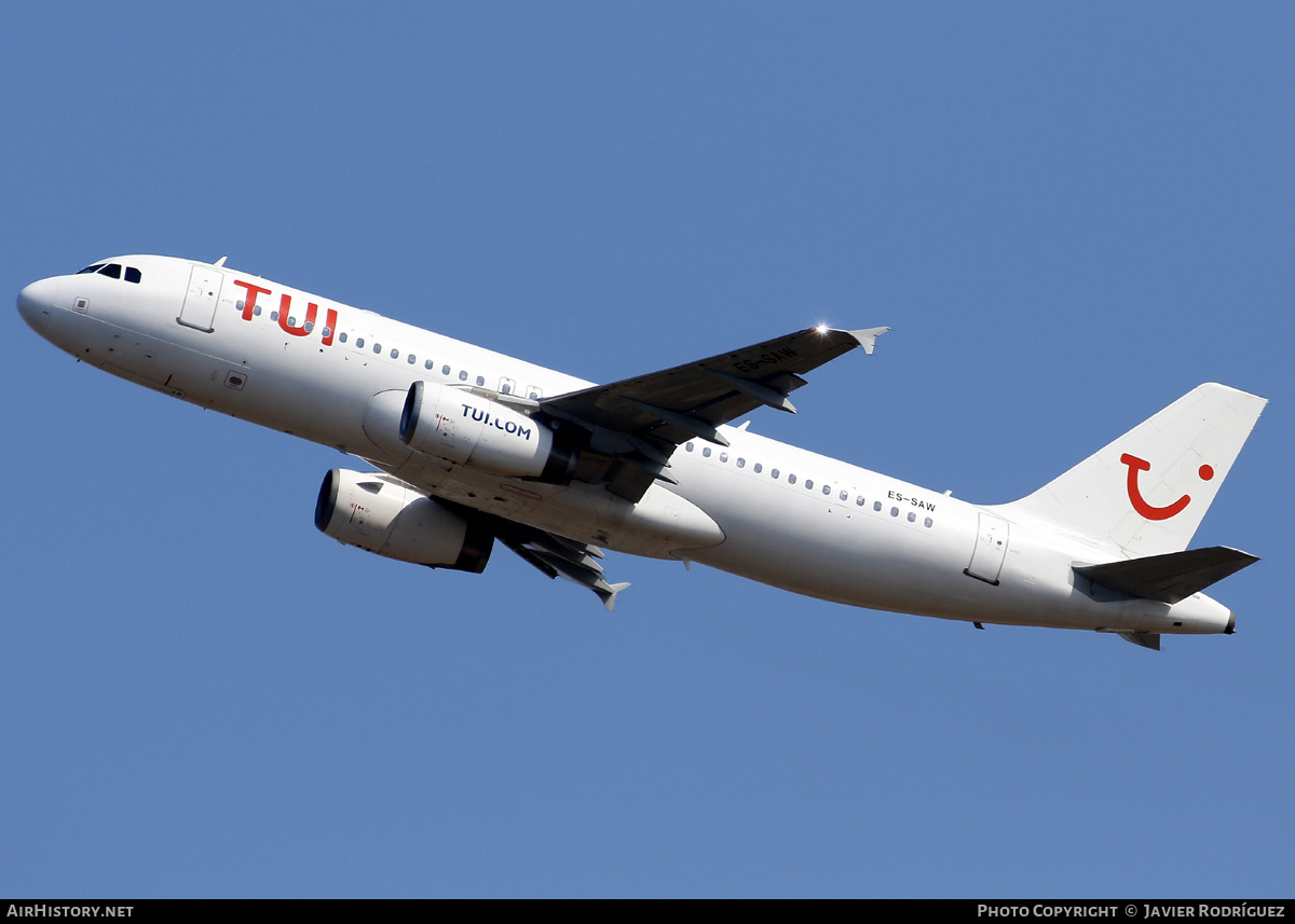 Aircraft Photo of ES-SAW | Airbus A320-232 | TUI | AirHistory.net #575270