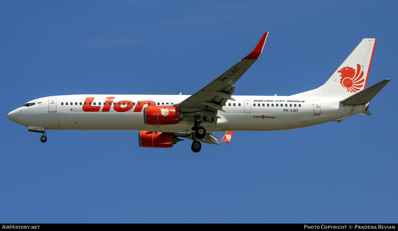 Aircraft Photo of PK-LQT | Boeing 737-9GP/ER | Lion Air | AirHistory.net #575285