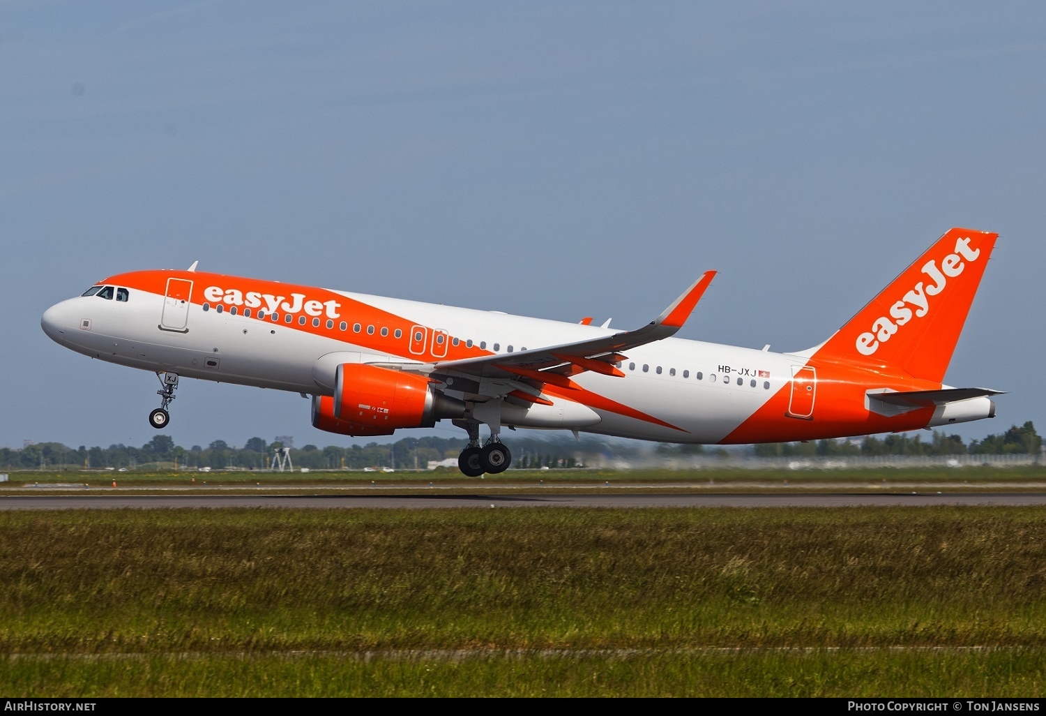 Aircraft Photo of HB-JXJ | Airbus A320-214 | EasyJet | AirHistory.net #575300