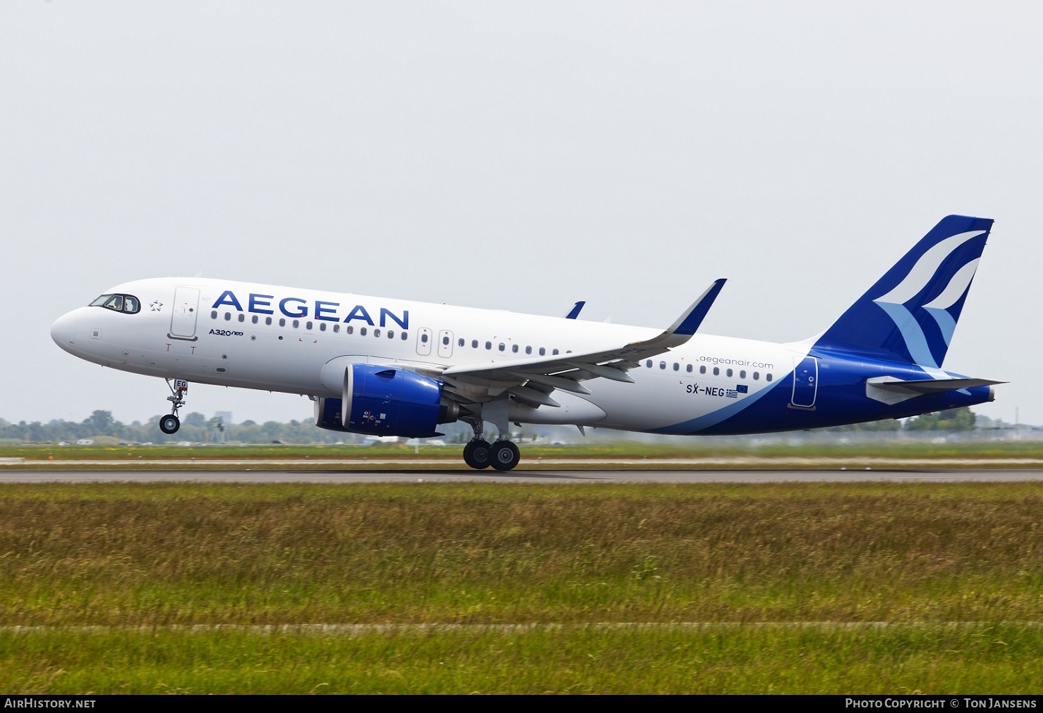 Aircraft Photo of SX-NEG | Airbus A320-271N | Aegean Airlines | AirHistory.net #575306