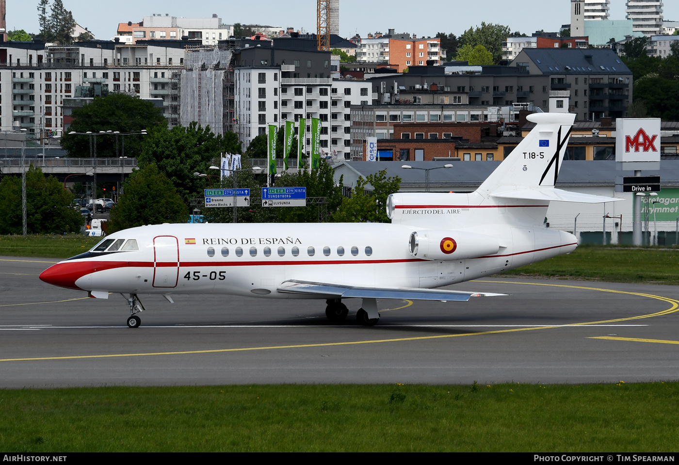 Aircraft Photo of T18-5 | Dassault Falcon 900B | Spain - Air Force | AirHistory.net #575315