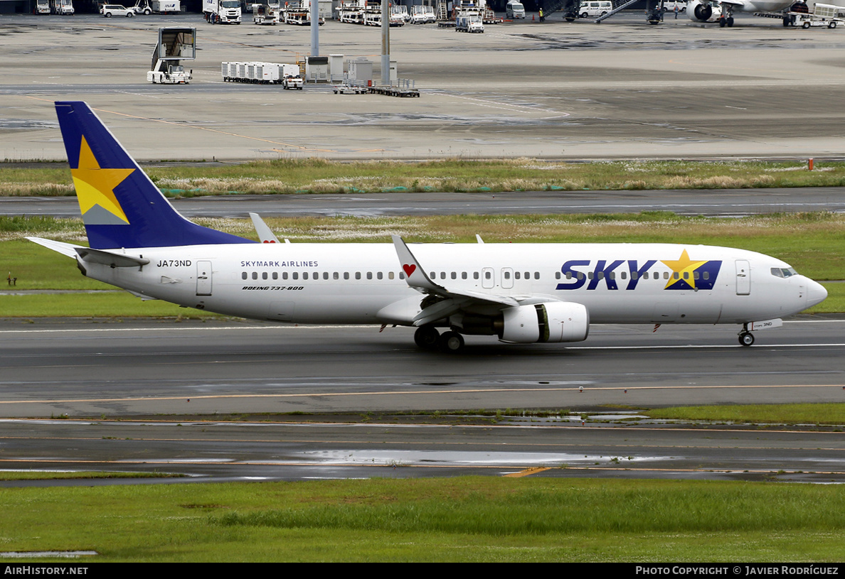 Aircraft Photo of JA73ND | Boeing 737-8FZ | Skymark Airlines | AirHistory.net #575379